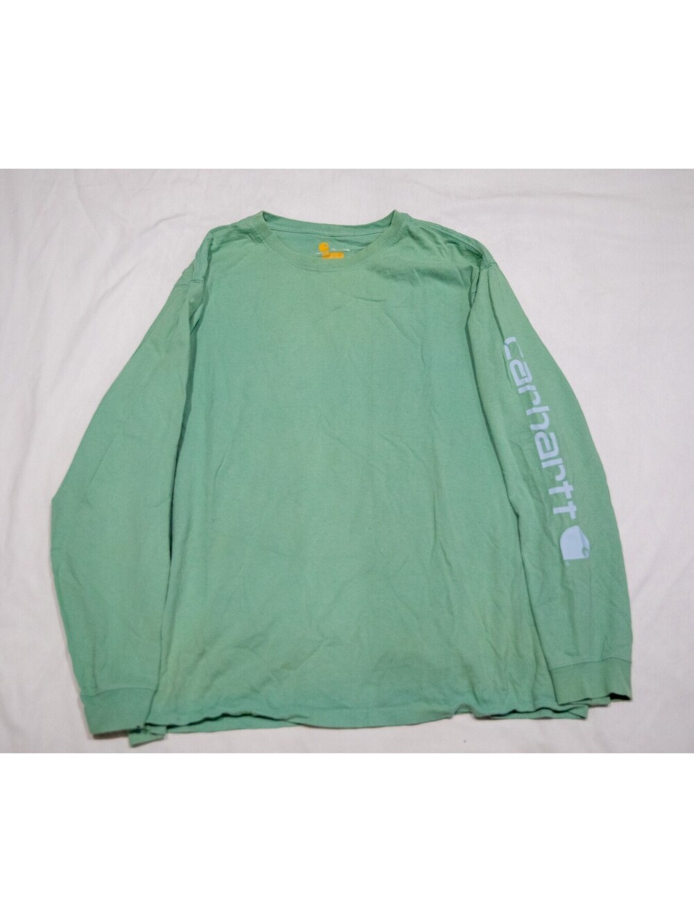 Carhartt K231 G10 Signature Green Logo Long Sleeve Shirt - Men's XL